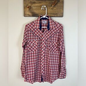 Vintage Kenny Rogers Western Pearl Snap Shirt- Size: 15.5/34
